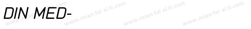 DIN MED字体转换